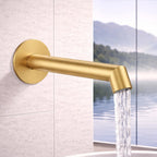 Wall Mounted Bathtub Spout with Neoperl Aerator – Solid Brass, Multi-Finish Options-BS0027