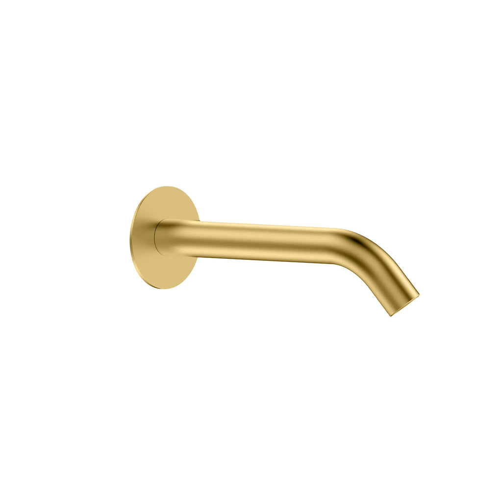 Wall Mounted Solid Brass Bathtub Spout – Swiss Neoperl Aerated Stream – BS0031 Brushed Gold