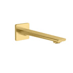 Square Wall Mounted Bath Spout - 210mm Reach - BS0064 Brushed Gold