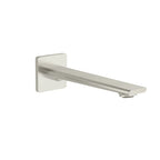 Square Wall Mounted Bath Spout - 210mm Reach - BS0064 Brushed Nickel