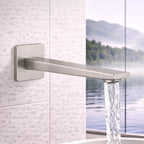 Square Wall Mounted Bath Spout - 210mm Reach - BS0064