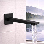 Square Wall Mounted Bath Spout - 210mm Reach - BS0064