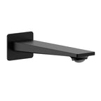 MAXTOR Wall Mounted Solid Brass Bathtub Spout with Neoperl Aerator-BS0065 Matte Black