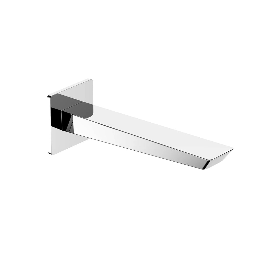 Square Wall Mounted Bath Spout - 183mm Reach - BS0068 Chrome