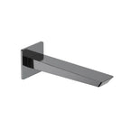 Square Wall Mounted Bath Spout - 183mm Reach - BS0068 Brushed Gun Metal
