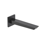 Square Wall Mounted Bath Spout - 183mm Reach - BS0068 Matte Black