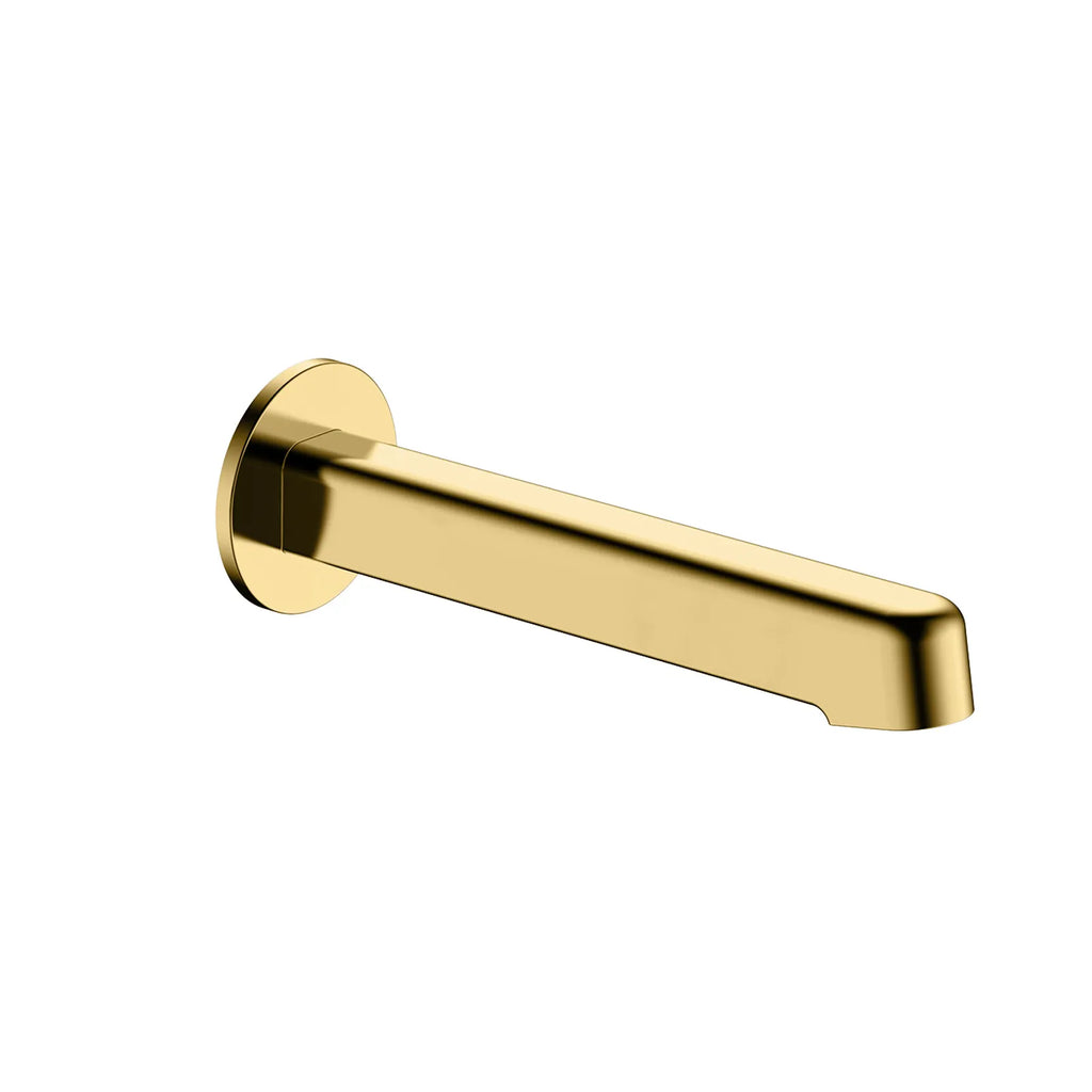 Modern Wall Mounted Bath Spout - 190mm Reach - BS0069 Brushed Gold
