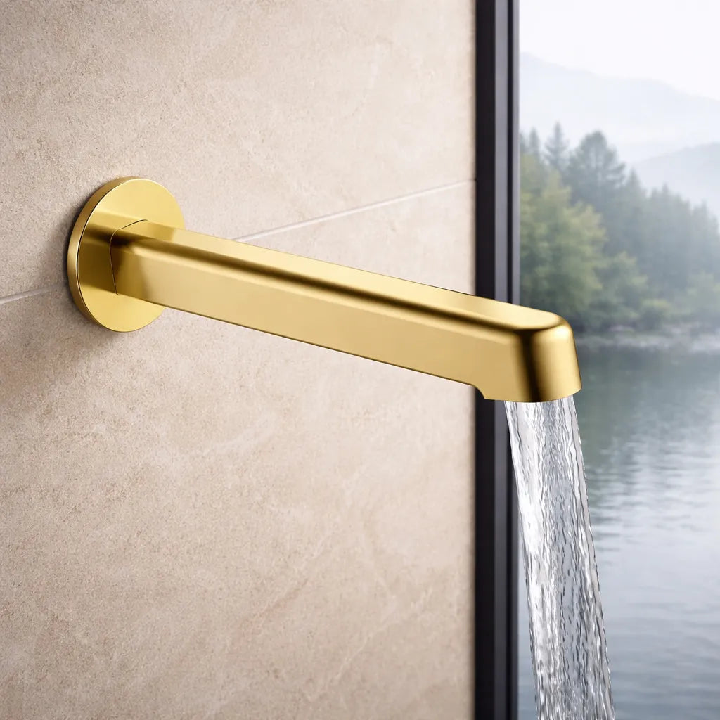 Modern Wall Mounted Bath Spout - 190mm Reach - BS0069