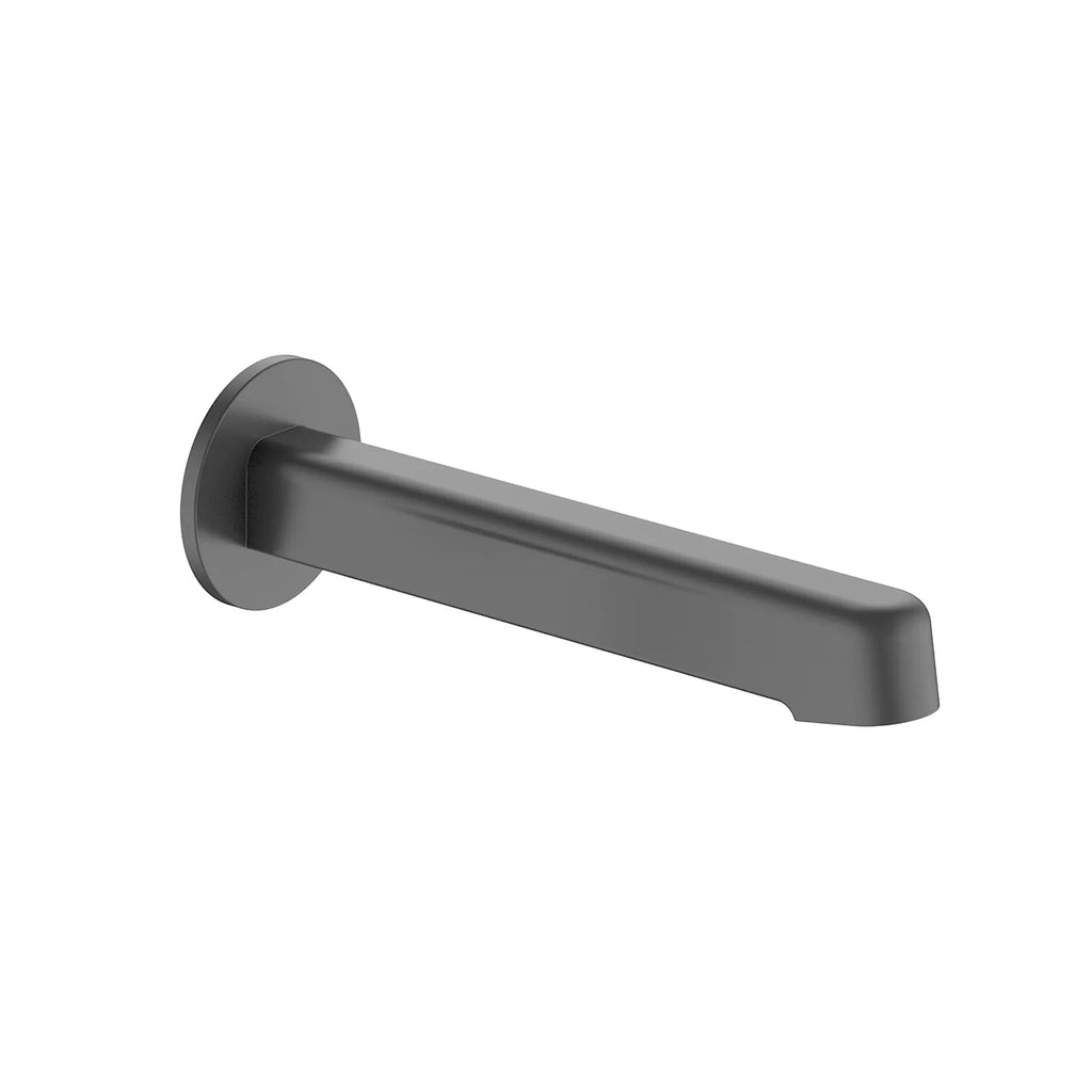 Modern Wall Mounted Bath Spout - 190mm Reach - BS0069 Brushed Gun Metal