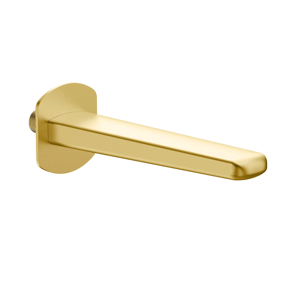 Modern Wall Mounted Bath Spout - 184mm Reach - BS0070 Brushed Gold