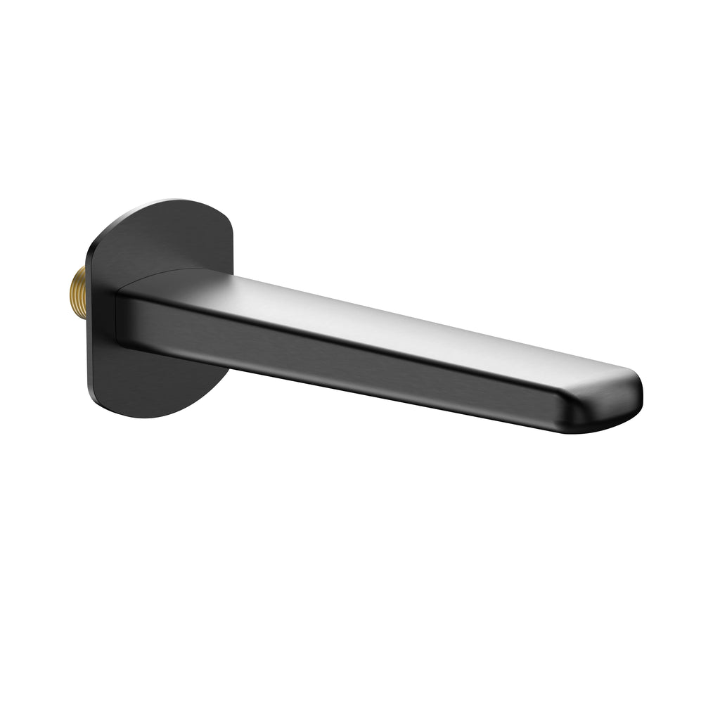 Modern Wall Mounted Bath Spout - 184mm Reach - BS0070 Brushed Gun Metal