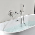 Circular Solid brass 210mm circular bath filler BS0104