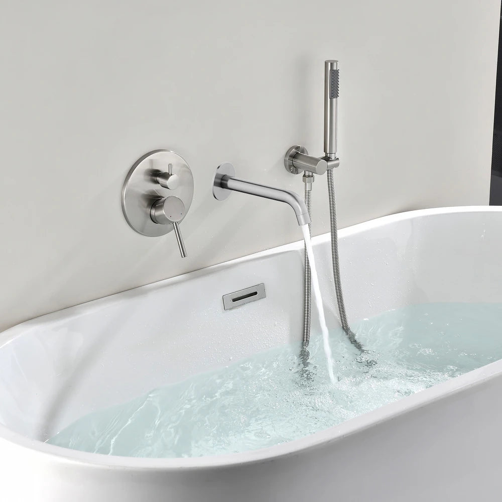 Circular Solid brass 210mm circular bath filler BS0104