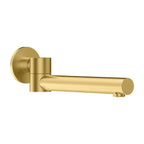 Swivel Wall Mounted Bath Spout - Bath Tub Filler - BSS105 / BS0105 Brushed Gold Solid Brass