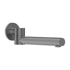 Swivel Wall Mounted Bath Spout - Bath Tub Filler - BSS105 / BS0105 Brushed Gun Metal Solid Brass