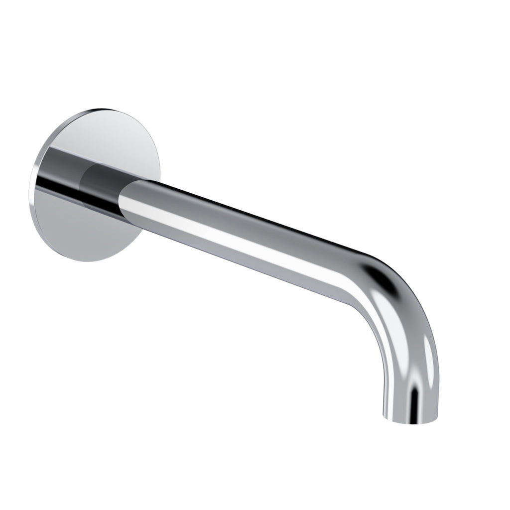 150/200/250mm Wall-Mounted SUS 304 Bathtub Spout – G 1/2" Male, Swiss Neoperl Aerator – BS06 Series Chrome 200mm