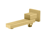 BS0200 Wall-Mount Swivel Square Bath Spout 200mm Brushed Gold