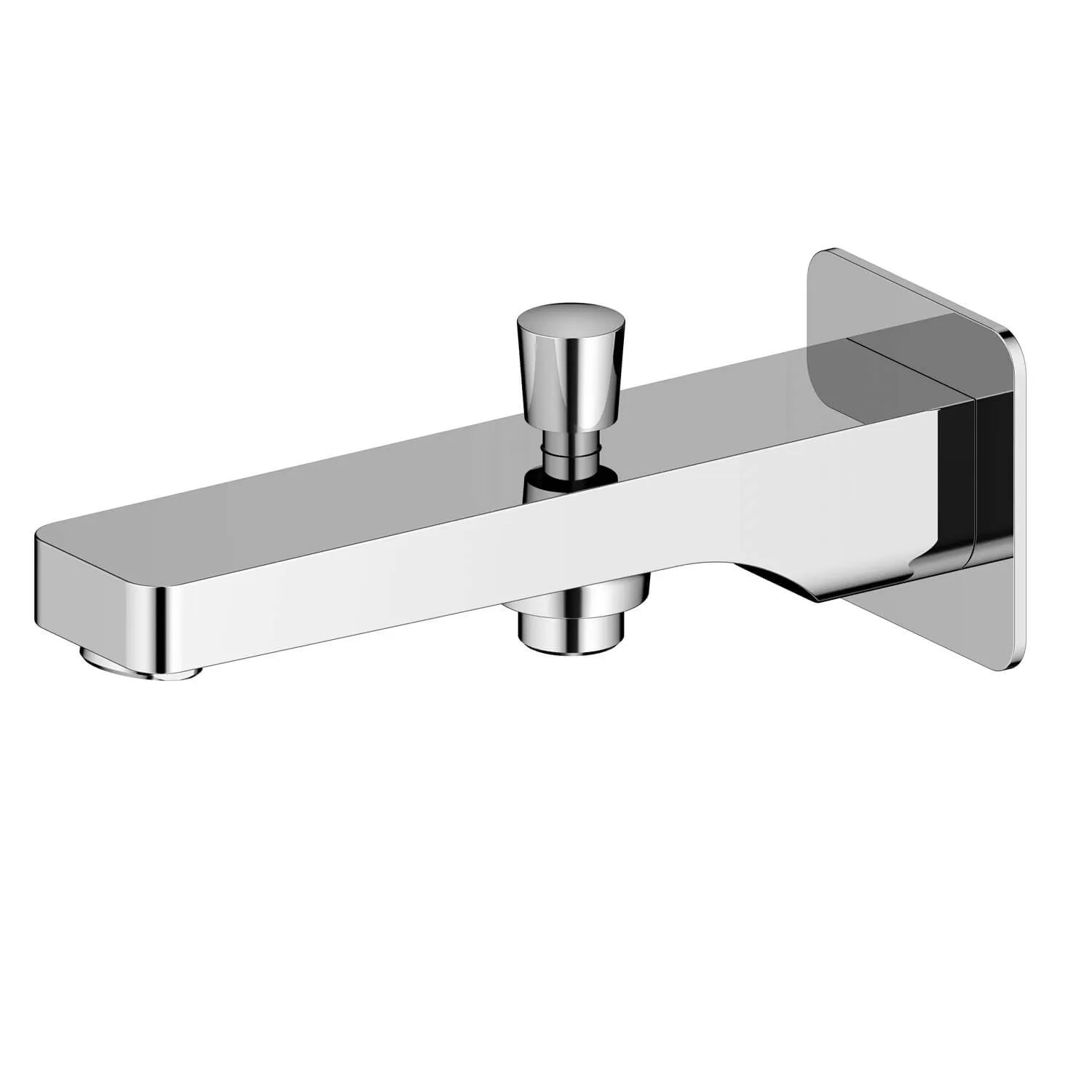 Wall Mounted Bathtub Spout with Diverter – Solid Brass 184mm Reach-BS0201 Chrome