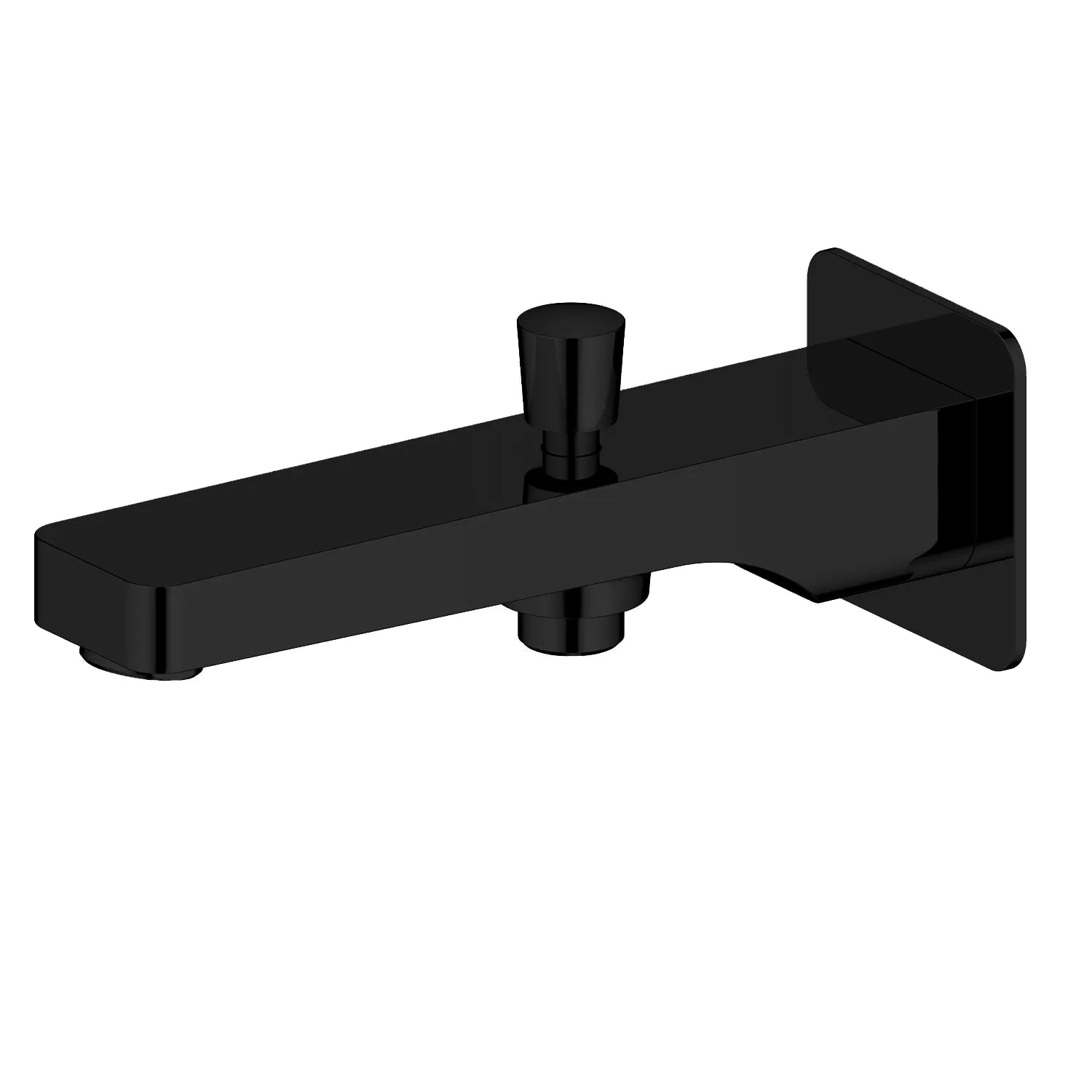Wall Mounted Bathtub Spout with Diverter – Solid Brass 184mm Reach-BS0201 Matte Black