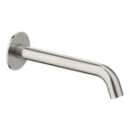 Solid Brass Wall-Mount Circular Bath Spout BS0004 Brushed Nickel 300mm