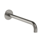 150/200/250mm Wall-Mounted SUS 304 Bathtub Spout – G 1/2" Male, Swiss Neoperl Aerator – BS06 Series Brushed Nickel 250mm