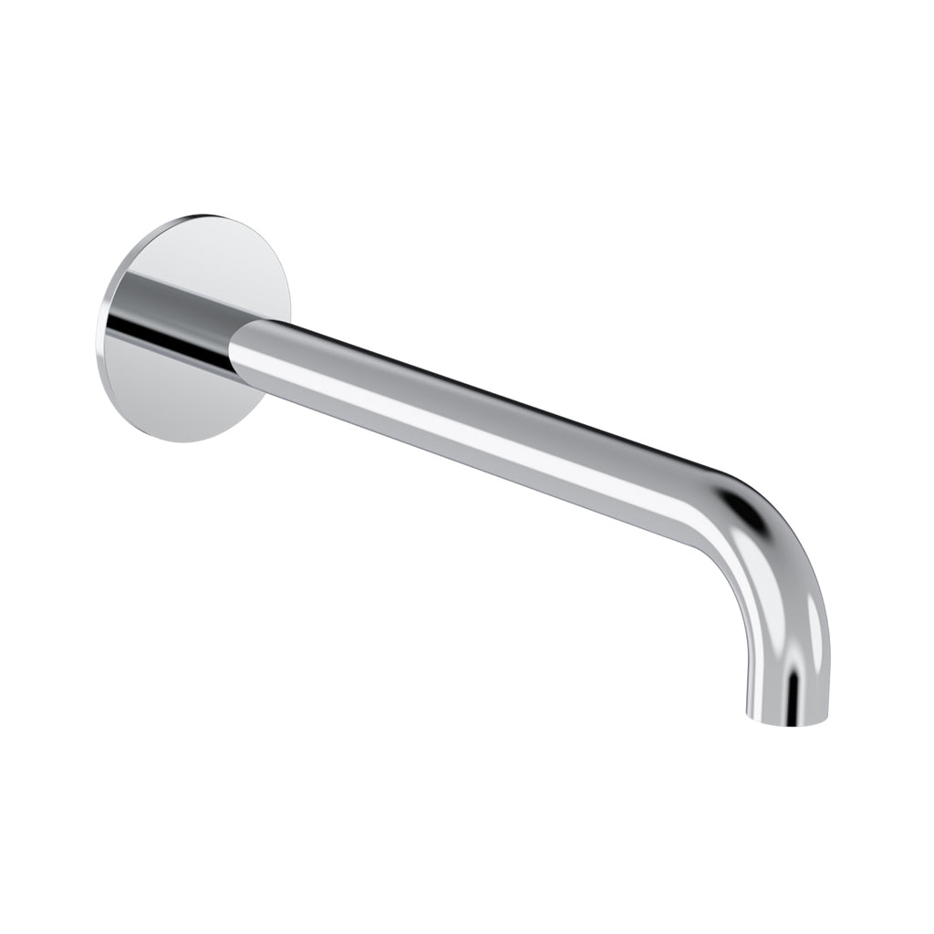 150/200/250mm Wall-Mounted SUS 304 Bathtub Spout – G 1/2" Male, Swiss Neoperl Aerator – BS06 Series Chrome 250mm