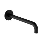 150/200/250mm Wall-Mounted SUS 304 Bathtub Spout – G 1/2" Male, Swiss Neoperl Aerator – BS06 Series Matte Black 250mm