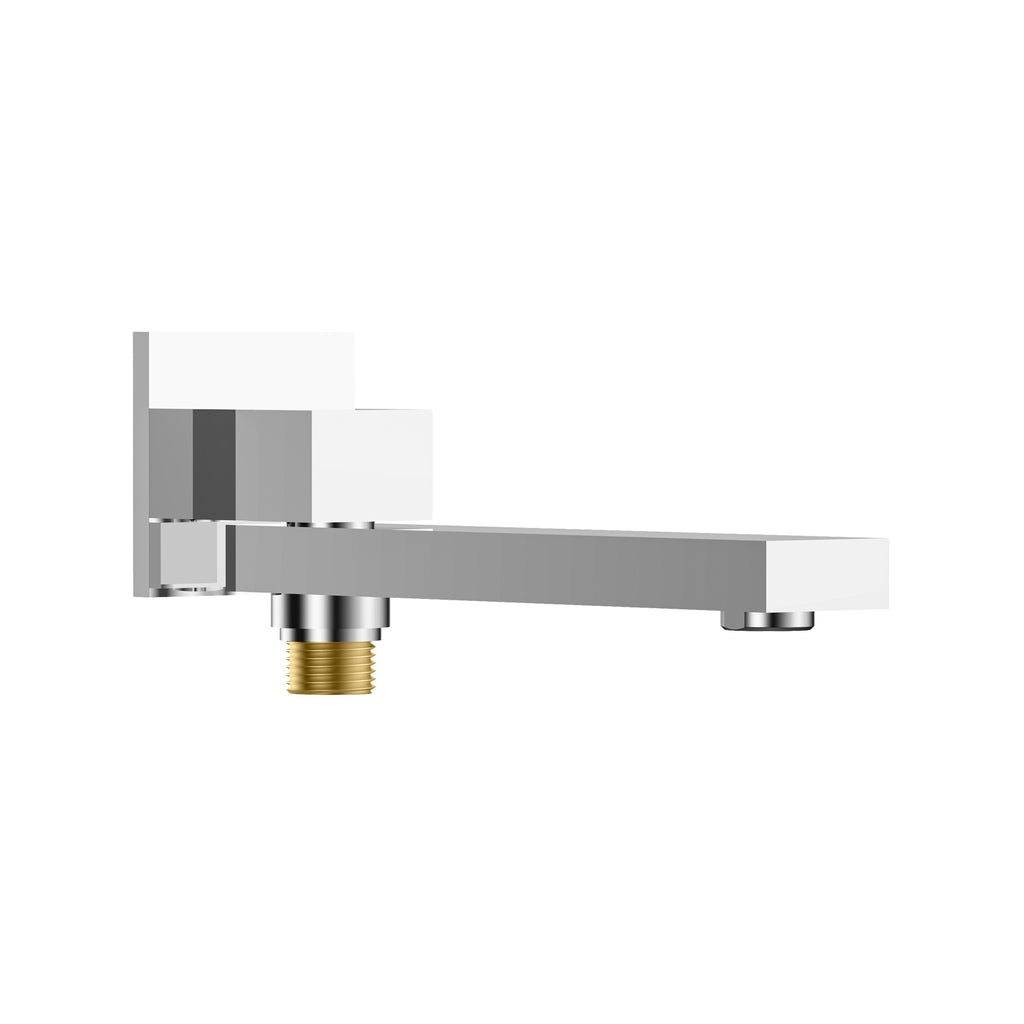 BS0200 Wall-Mount Swivel Square Bath Spout 200mm Chrome SUS 304