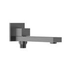 BS0200 Wall-Mount Swivel Square Bath Spout 200mm Brushed Gun Metal SUS 304