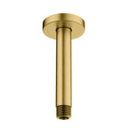 150/200/250/300mm Brass Ceiling Shower Arm – Ceiling Mounted Shower Connection – BSA1501 Brushed Gold 150mm