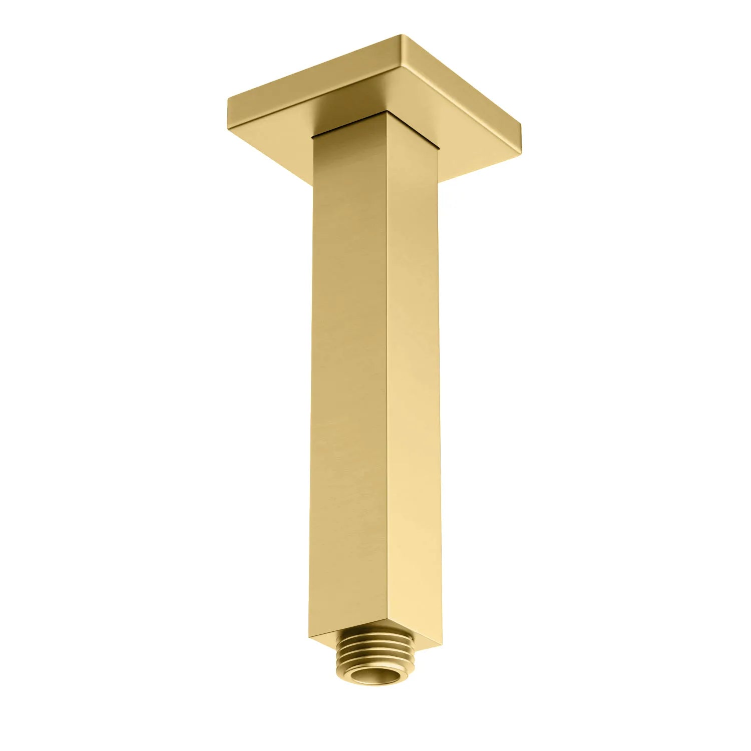 150/200/250/300mm Square Ceiling Mounted Shower Arm – Solid Brass Shower Arm – BSA1503 Brushed Gold 150mm