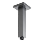 150/200/250/300mm Square Ceiling Mounted Shower Arm – Solid Brass Shower Arm – BSA1503 Brushed Gun Metal 150mm