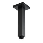 150/200/250/300mm Square Ceiling Mounted Shower Arm – Solid Brass Shower Arm – BSA1503 Matte Black 150mm