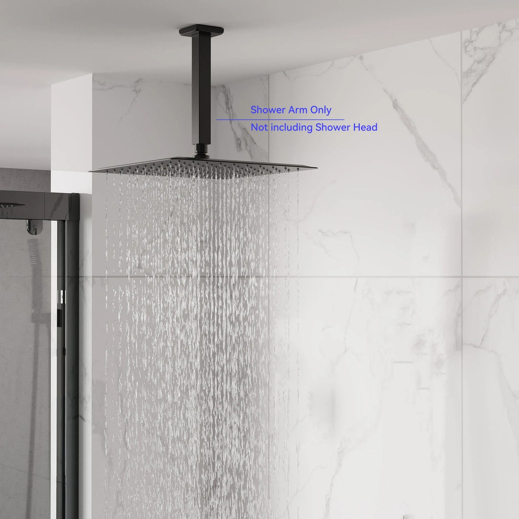 150/200/250/300mm Square Ceiling Mounted Shower Arm – Solid Brass Shower Arm – BSA1503