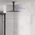 150/200/250/300mm Square Ceiling Mounted Shower Arm – Solid Brass Shower Arm – BSA1503