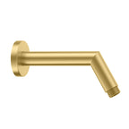 160mm Wall Mounted Shower Arm – Angled Solid Brass Shower Arm – BSA1603 Brushed Gold