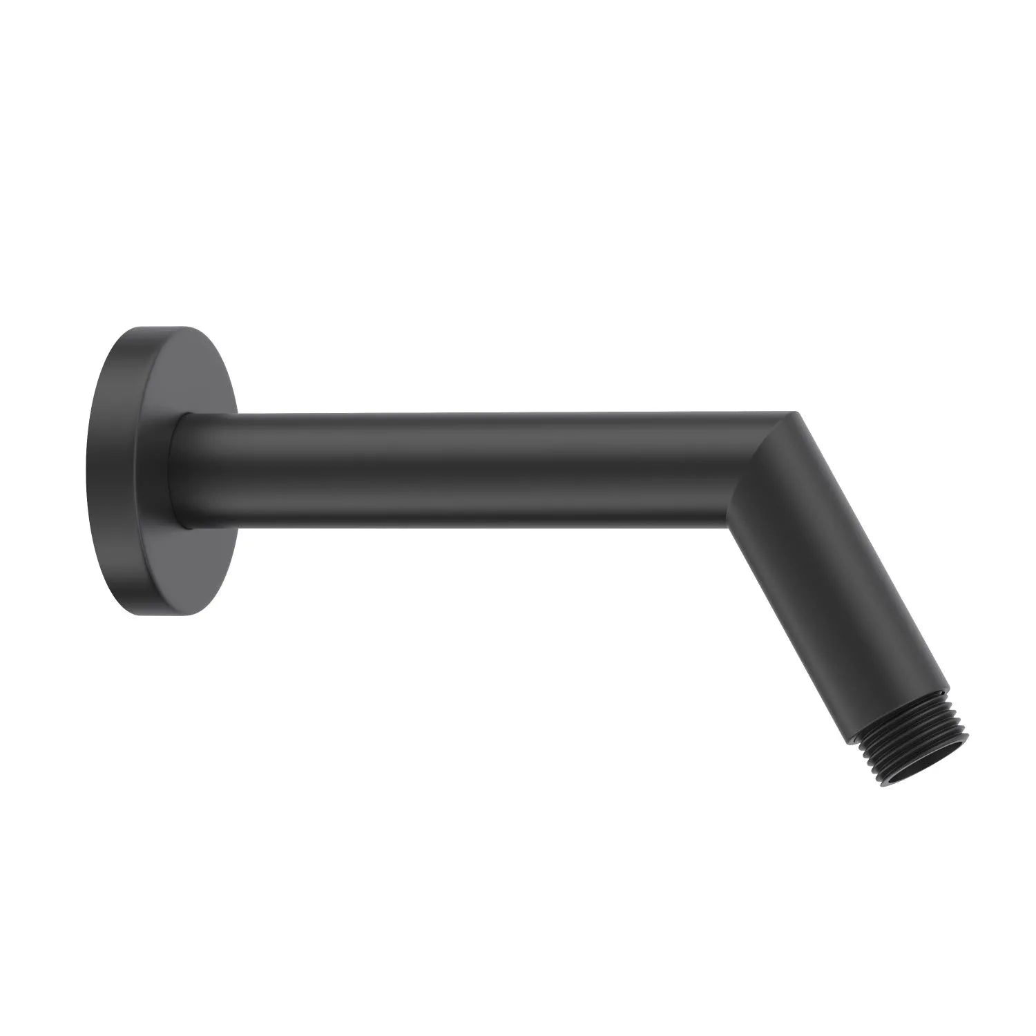 160mm Wall Mounted Shower Arm – Angled Solid Brass Shower Arm – BSA1603 Matte Black