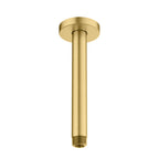 150/200/250/300mm Brass Ceiling Shower Arm – Ceiling Mounted Shower Connection – BSA1501 Brushed Gold 200mm