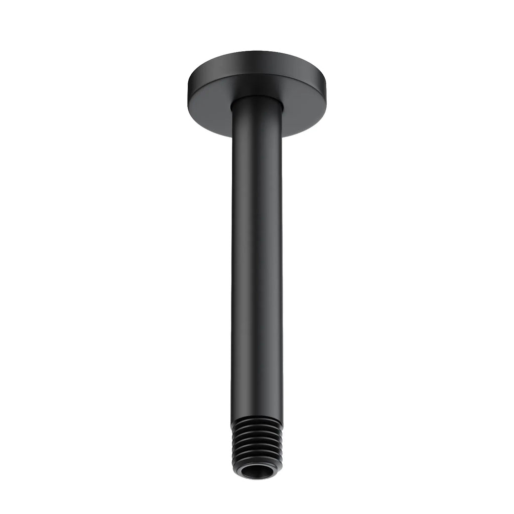 150/200/250/300mm Brass Ceiling Shower Arm – Ceiling Mounted Shower Connection – BSA1501 Matte Black 200mm