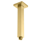 150/200/250/300mm Square Ceiling Mounted Shower Arm – Solid Brass Shower Arm – BSA1503 Brushed Gold 200mm