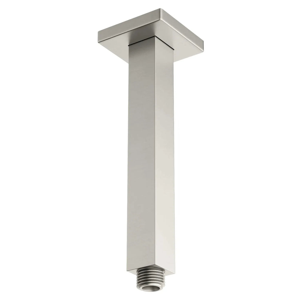 150/200/250/300mm Square Ceiling Mounted Shower Arm – Solid Brass Shower Arm – BSA1503 Brushed Nickel 200mm
