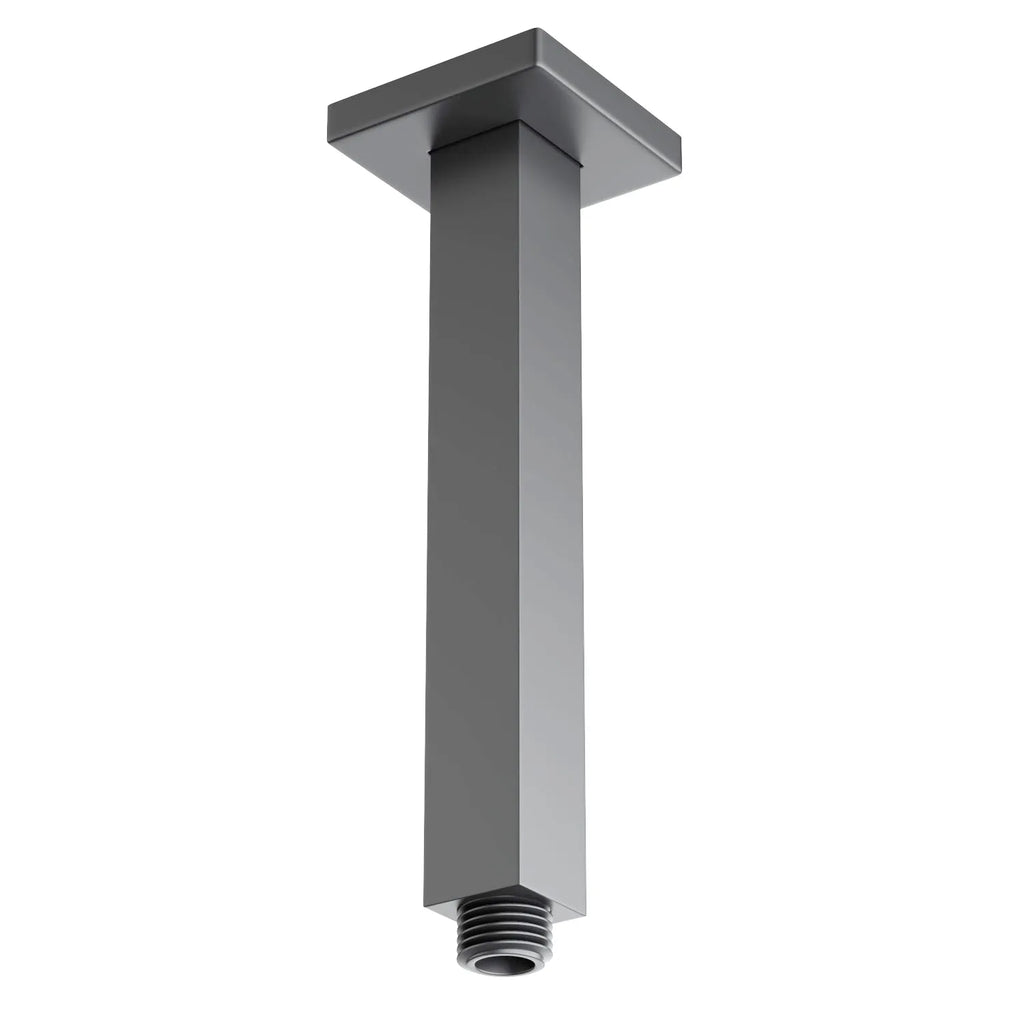 150/200/250/300mm Square Ceiling Mounted Shower Arm – Solid Brass Shower Arm – BSA1503 Brushed Gun Metal 200mm