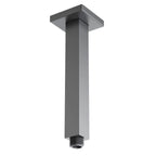 150/200/250/300mm Square Ceiling Mounted Shower Arm – Solid Brass Shower Arm – BSA1503 Brushed Gun Metal 200mm