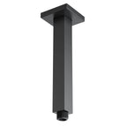 150/200/250/300mm Square Ceiling Mounted Shower Arm – Solid Brass Shower Arm – BSA1503 Matte Black 200mm