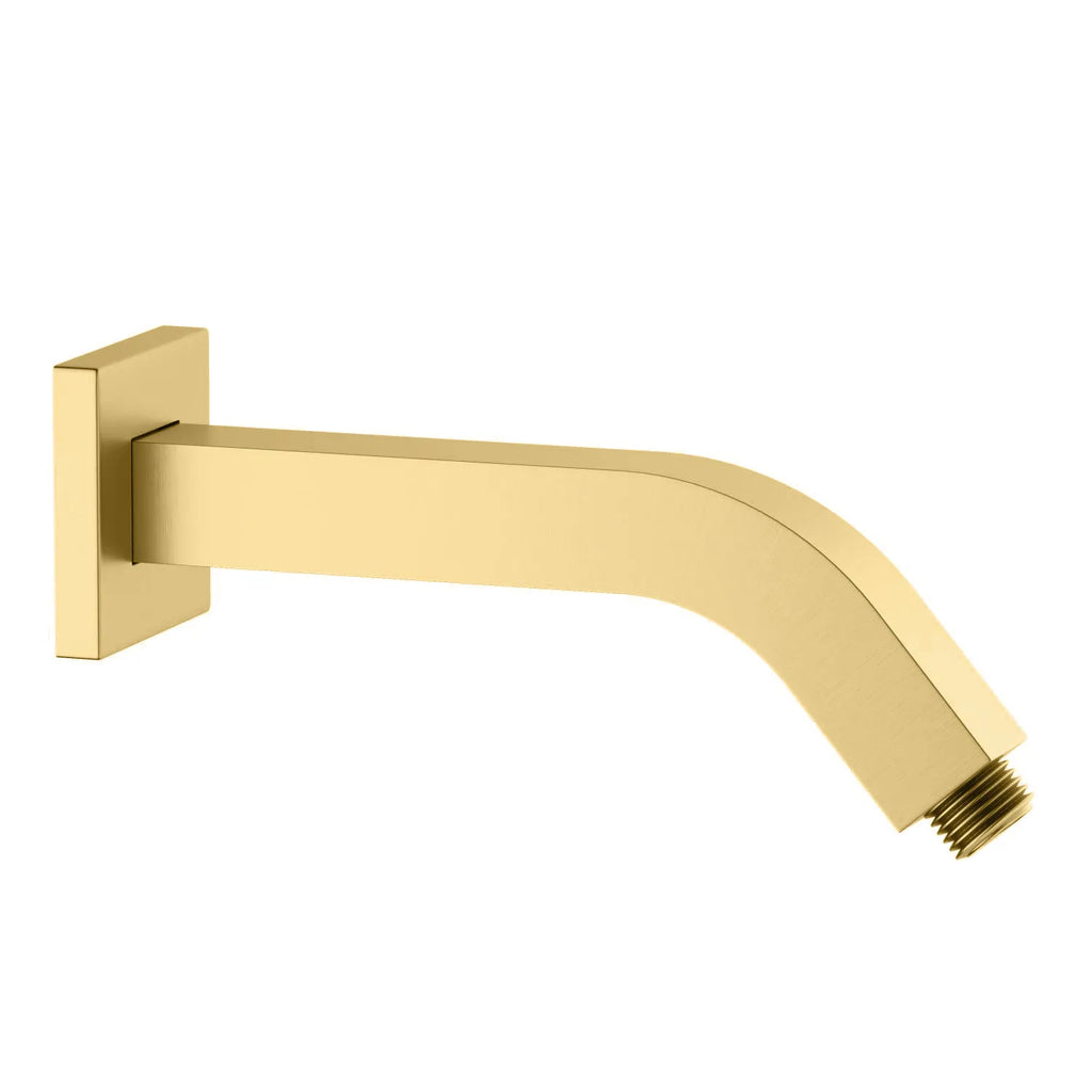 230mm Slim Wall Mounted Shower Arm – Solid Brass Shower Arm – BSA2004 Brushed Gold