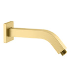 230mm Slim Wall Mounted Shower Arm – Solid Brass Shower Arm – BSA2004 Brushed Gold