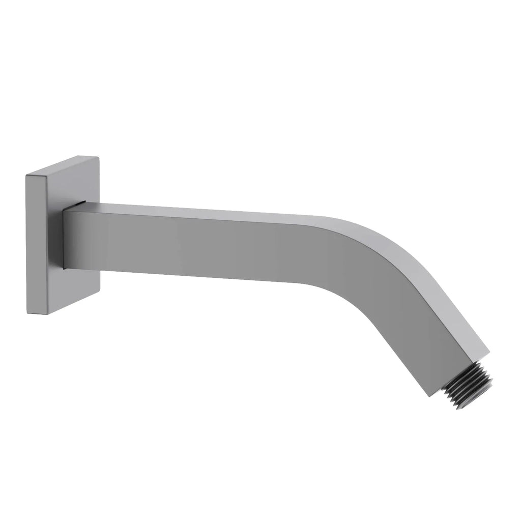 230mm Slim Wall Mounted Shower Arm – Solid Brass Shower Arm – BSA2004 Brushed Gun Metal