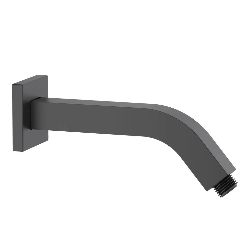 230mm Slim Wall Mounted Shower Arm – Solid Brass Shower Arm – BSA2004 Matte Black