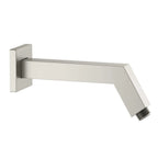 170mm Slim Wall Mounted Shower Arm – Solid Brass Shower Arm – BSA2005 Brushed Nickel