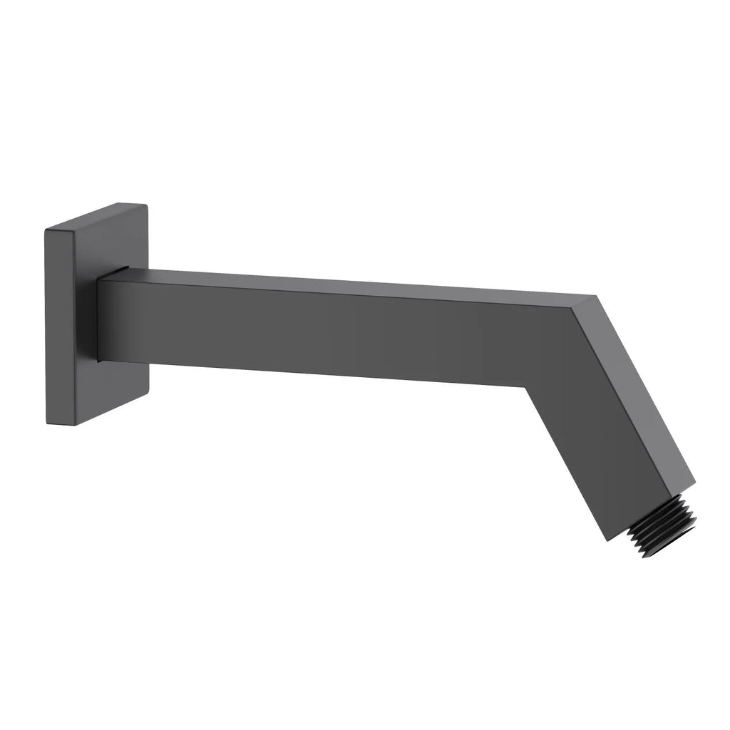 170mm Slim Wall Mounted Shower Arm – Solid Brass Shower Arm – BSA2005 Matte Black